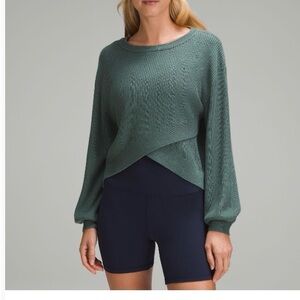 lululemon athletica Forest Green Crew Neck Sweater
